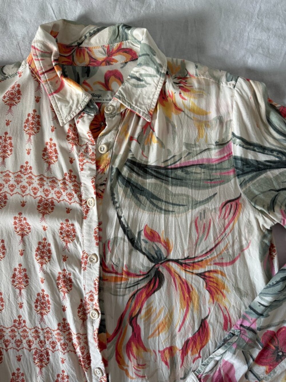 Maaji: Bagh Stamp Mandy Shirt Sz S - Picture 3 of 7